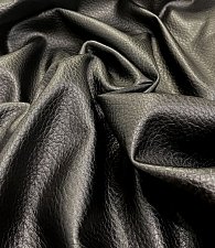 Кожзам фактурный чёрный