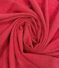 Трикотаж люрекс красный