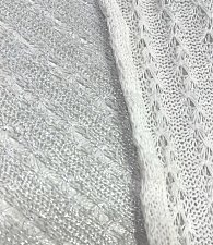 Ажур-трикотаж с напыл.белый\серебро